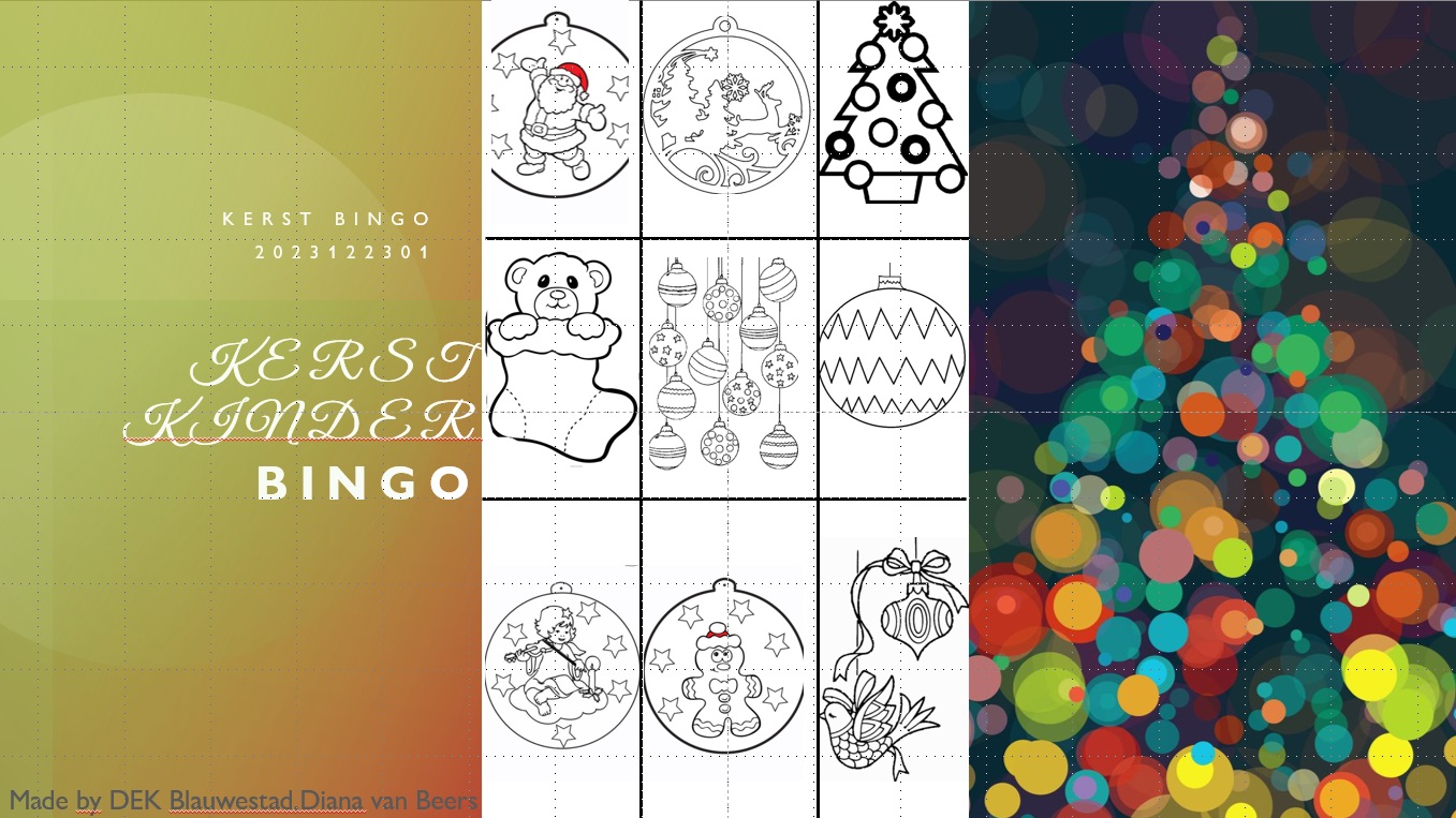 Kerst Bingo kaarten