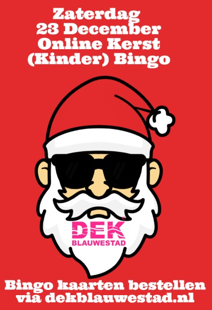 zaterdag 23 december online kerst bingo Online georganiseerd Drinken Eten Kayakverhuur DEK Blauwestad