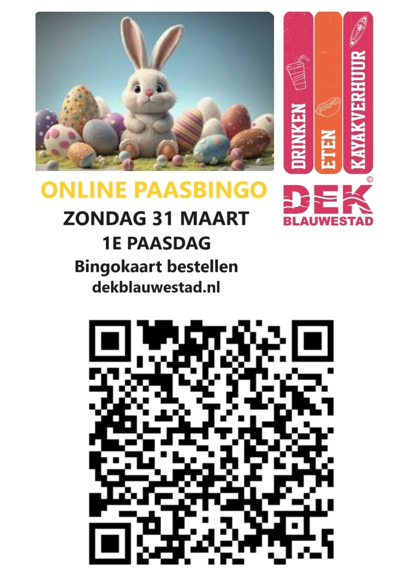 Bingokaarten kopen Online Paasbingo zondag 31 maart 1e paasdag 20.00uur Online bingokaart