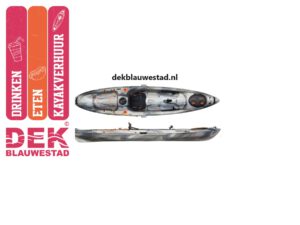 Kayak verhuur boot verhuur huren kajak Oldambtmeer Groningen Nederland DEK Blauwestad PELICAN STRIKE 120 X FISHING, INCL. RUGSTEUN