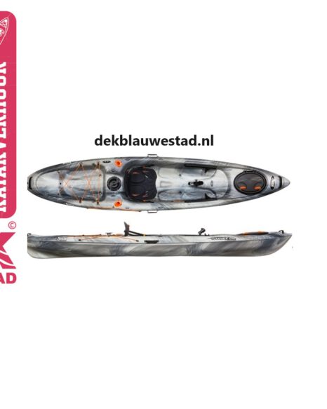 Kayak verhuur boot verhuur huren kajak Oldambtmeer Groningen Nederland DEK Blauwestad PELICAN STRIKE 120 X FISHING, INCL. RUGSTEUN