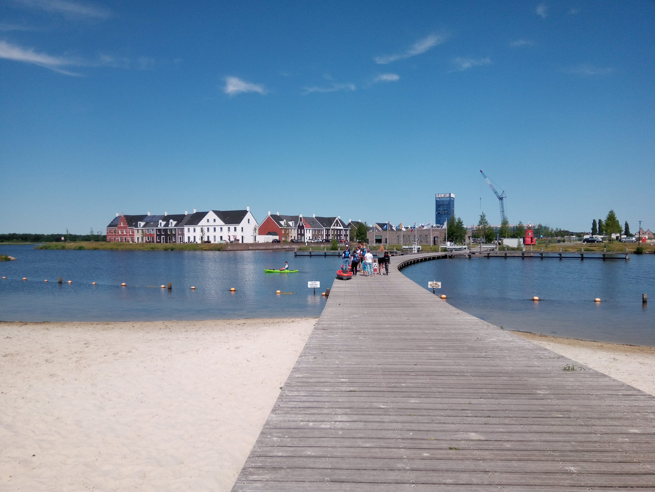 Opstap Kayak Strand Zuid Oldambtmeer Groningen Nederland DEK Blauwestad