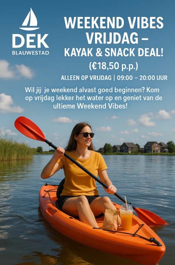 Weekend Vibes Vrijdag – Kayak & Snack Deal