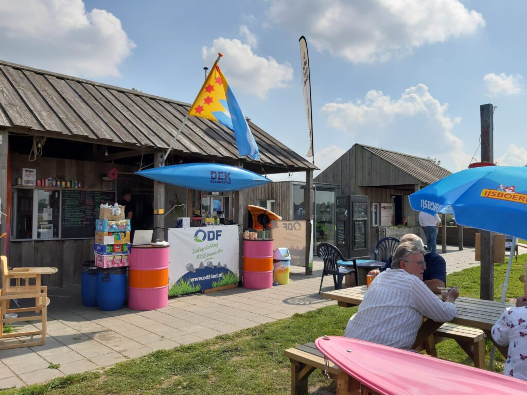 happen en trappen fietsarrangement Terras DEK Blauwestad Strand Zuid Oldambtmeer Oldambtmeer Groningen Nederland