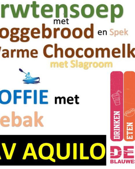 Erwtensoep met Roggebrood en spek Koffie met gebak tijdens Blaauwbekmarathon zaterdag 24 februari 2024