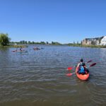 Kayak Solo of met een groep bij Drinken Eten Kayakverhuur DEK Blauwestad. Ontspan geniet en beleef het Oldambtmeer Groningen Nederland