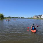 Kayak Solo of met een groep bij Drinken Eten Kayakverhuur DEK Blauwestad. Ontspan geniet en beleef het Oldambtmeer Groningen Nederland