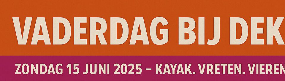 Vaderdag bij Kayakverhuur DEK zondag 15 juni Strand Zuid Oldambtmeer Groningen Nederland