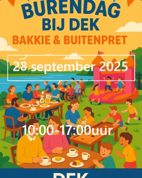 Burendag bij DEK zondag 28 september 10.00-17.00uur Drinken Eten Kayakverhuur DEK Blauwestad Strand Zuid Oldambtmeer Groningen Nederland
