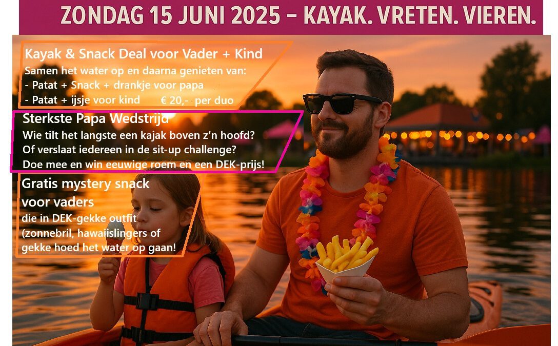 Vaderdag bij DEK zondag 15 juni 2025 Strand Zuid Blauwestad Oldambt Groningen Nederland