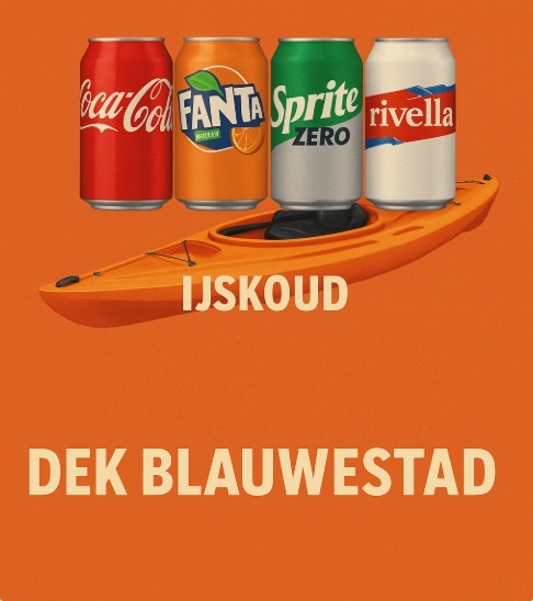 Drinken bij Drinken Eten Kayakverhuur DEK Blauwestad Oldambt Groningen Nederland