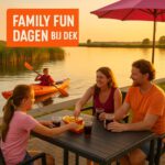 Family Fun Dagen elke zondag bij DrinkenEtenKayakverhuur DEK Blauwestad Strand Zuid Oldambtmeer Groningen Nederland