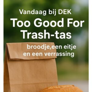 Pluk de dag Too Good For Trash-tas met lekkers, een eitje en geheimpjes bij DEK Blauwestad