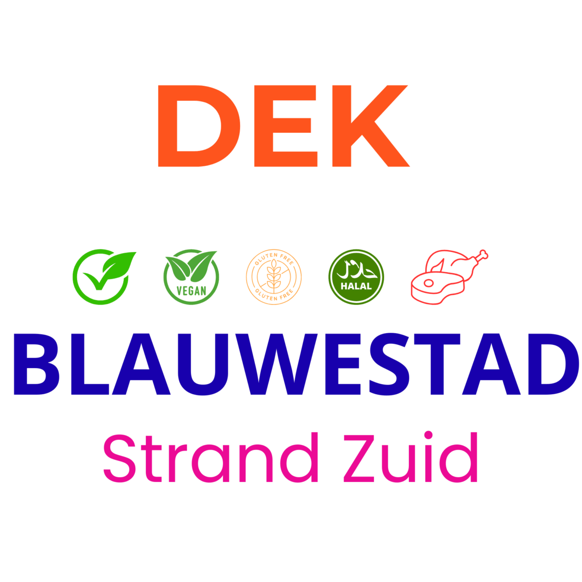 VEGA VEGAN GLUTENVRIJ HALAL VLEES OP DE MENUKAART