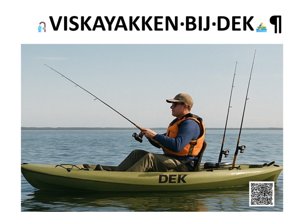 VISKAYAKKEN BIJ DEK oldambtmeer blauwestad groningen nederland havenkwartier