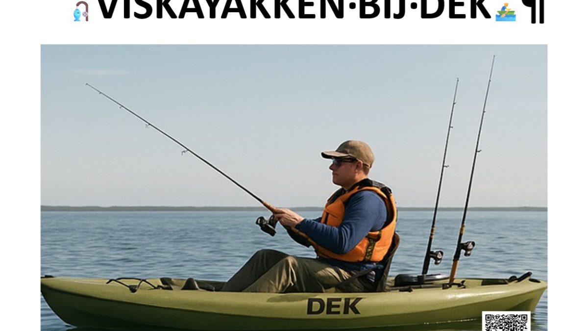 VISKAYAKKEN BIJ DEK oldambtmeer blauwestad groningen nederland havenkwartier