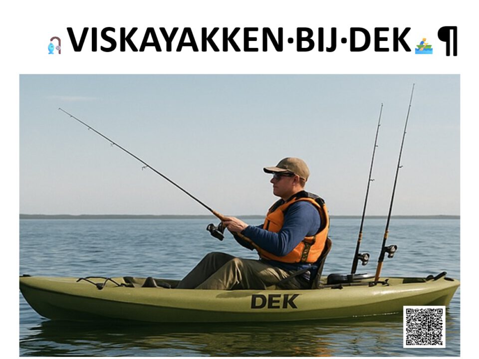 VISKAYAKKEN BIJ DEK oldambtmeer blauwestad groningen nederland havenkwartier