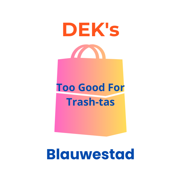 DEK's Too Good For Trash-tas Drinken Eten kayakverhuur DEK Blauwestad