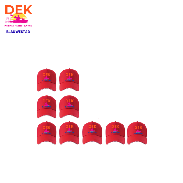 Merchandise petjes DEK Blauwestad