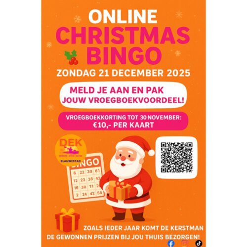 Online Christmas Bingo zondag 21 december