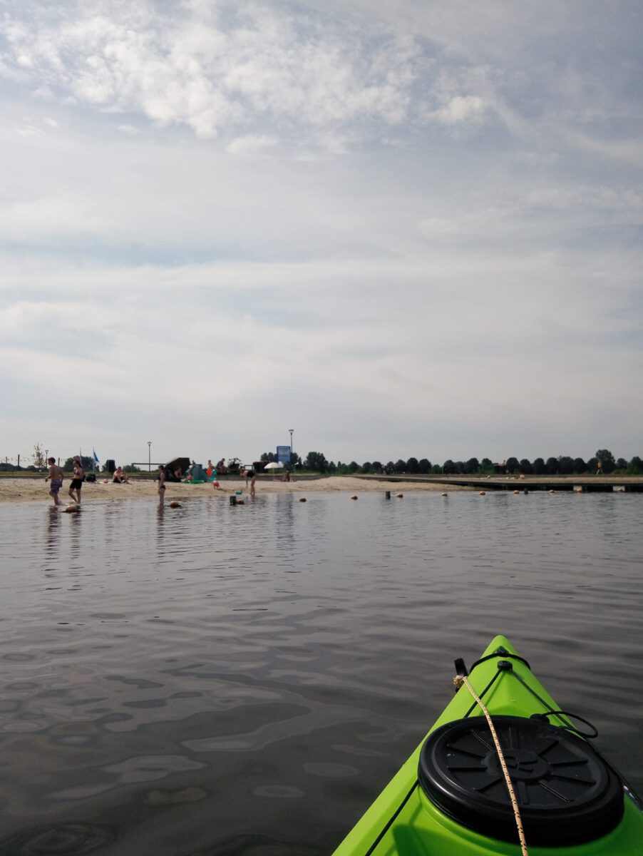 Opstap Afstap kayakverhuur Strand Zuid Drinken Eten Kayakverhuur DEK Blauwestad Groningen Nederland