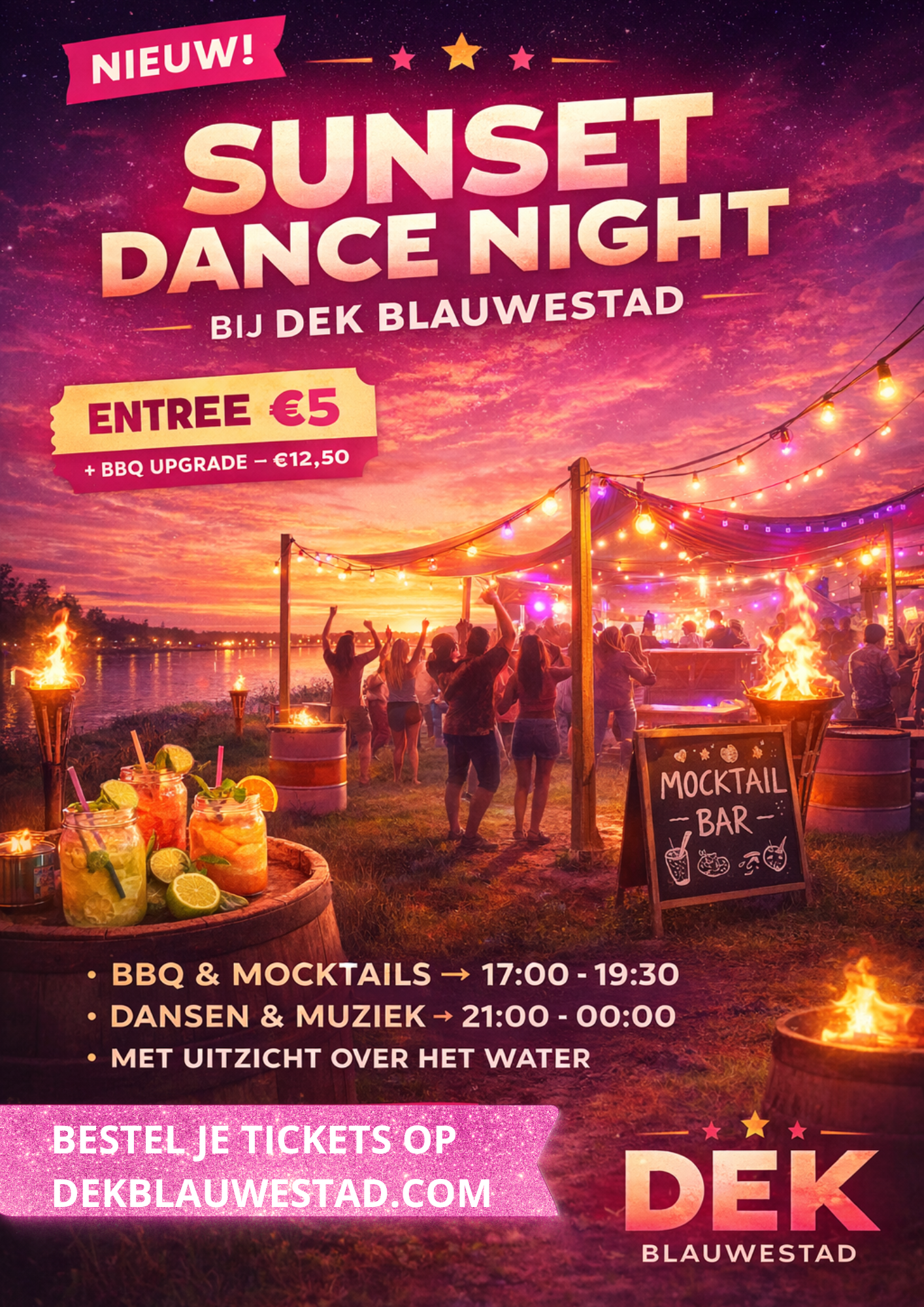 DEK Sunset Dance Night- BBQ • Mocktails • Muziek • Dansen onder de sterren Strand zuid Oldambtmeer