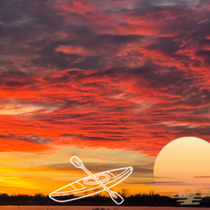 Sunset Kayak solo 2 uur kayakken incl. drankje en snack DEK Drinken Eten Kayakverhuur Strand Zuid Oldambtmeer Groningen Nederland